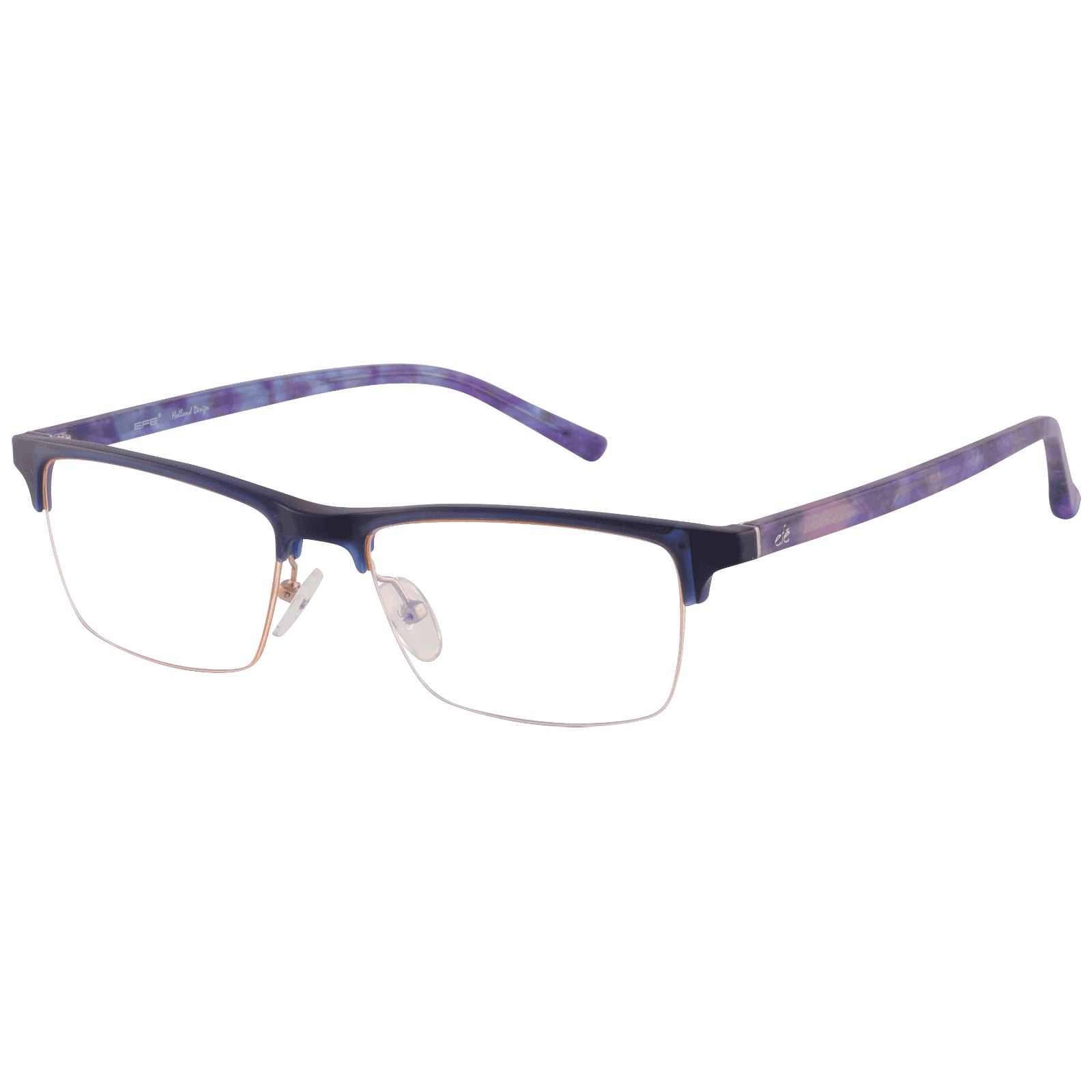 Chalcis - Rectangle Blue-Demi Reading Glasses for Men